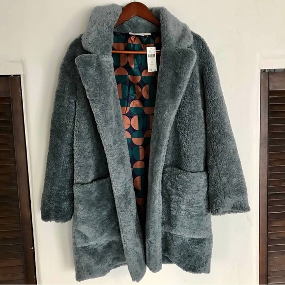 Anthropologie Maeve Lisanne Faux Fur Coat  Size XSP - Picture 2 of 11